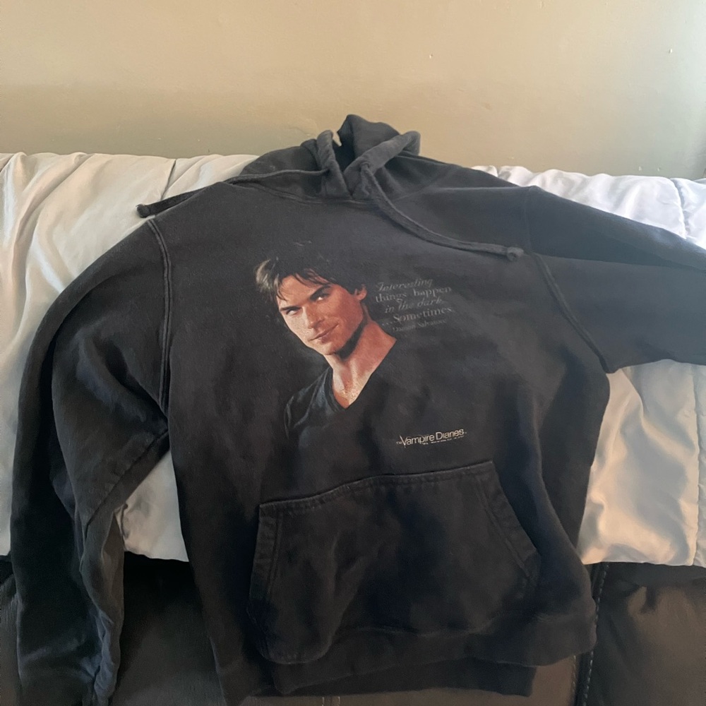 Netflix Black Hoodie with Graphic Design